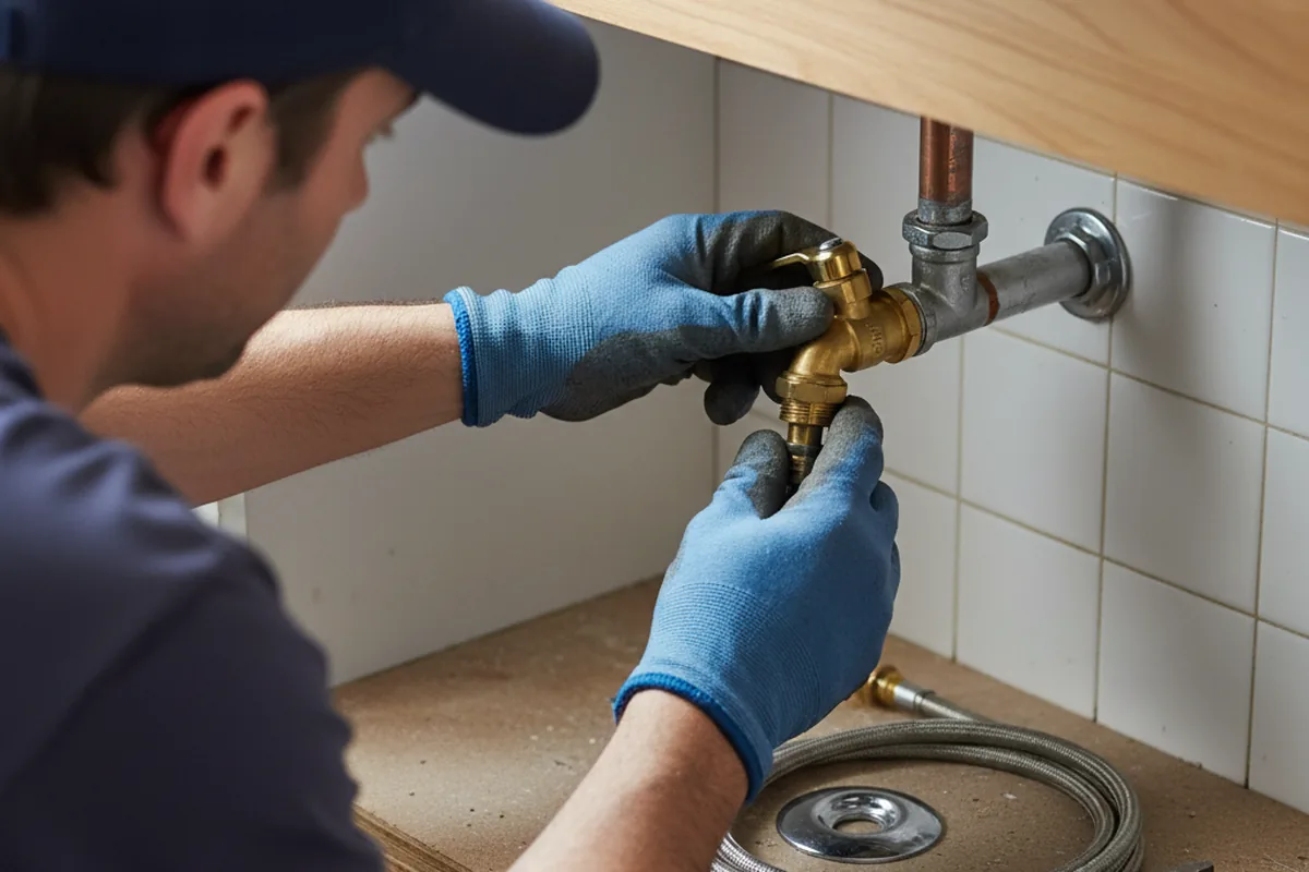 Shutoff valve and fitting work during Faucet and Fixture Repair in Claysburg
